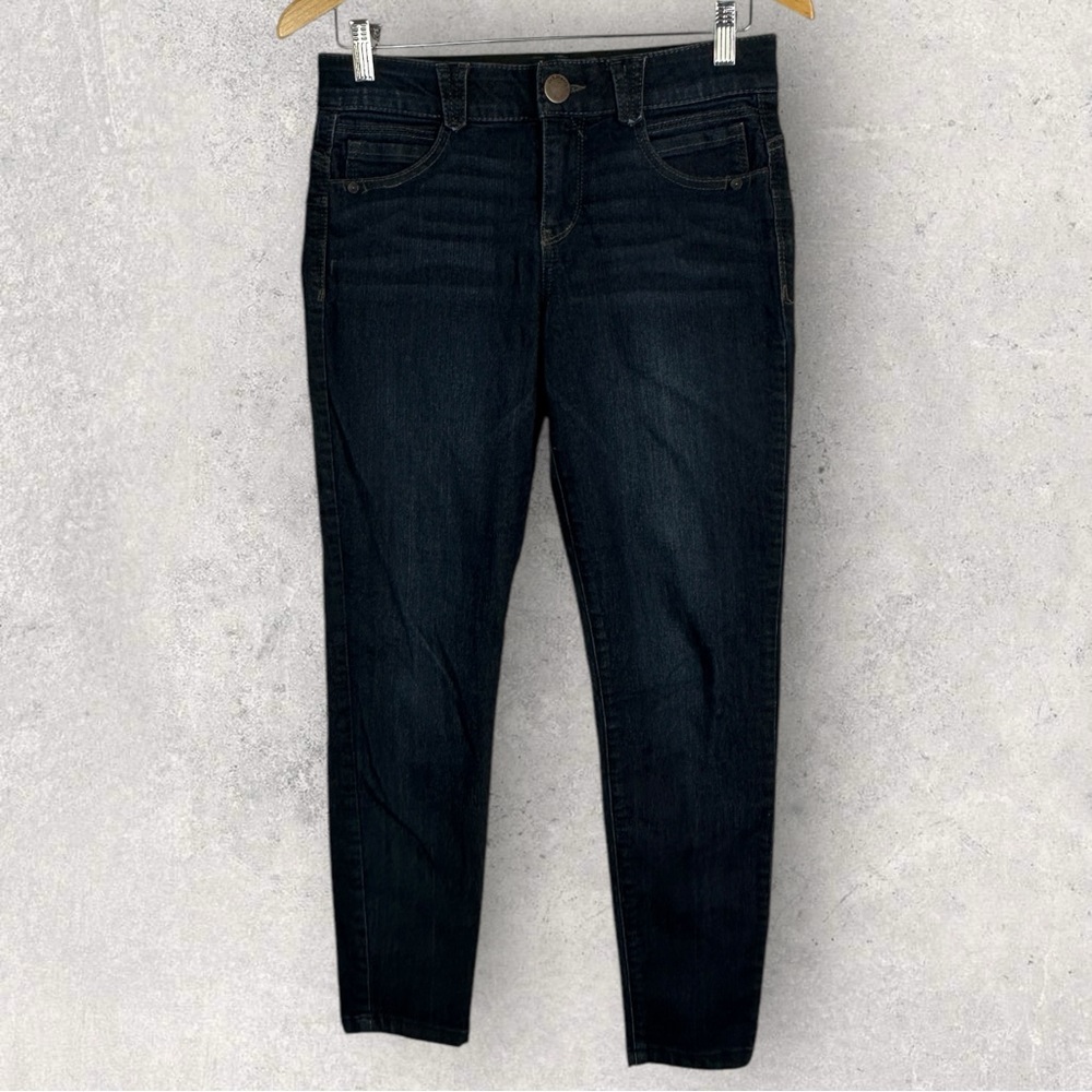 Democracy Ab Solution Dark Blue Denim Jeans Womens Size 6 Stretch Slimming Tech